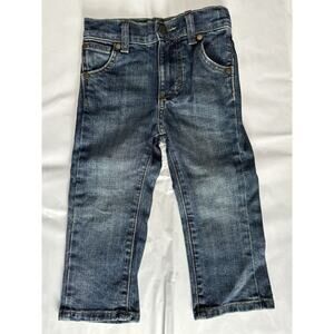 Wrangler Retro Toddler Boy's Size 3T Slim Straight Leg Adjustable Waist Jeans